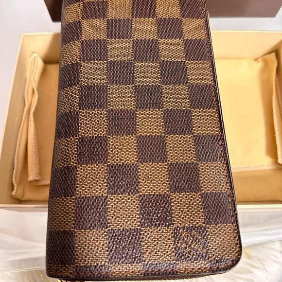 Louis Vuitton Zippy zip long Damier Ebene Brown Interior Wallet Box and duster - Picture 7 of 16
